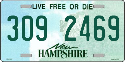 NH license plate 3092469
