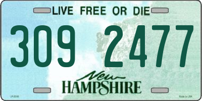 NH license plate 3092477
