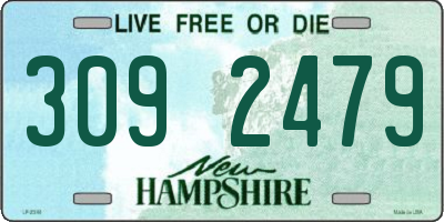 NH license plate 3092479