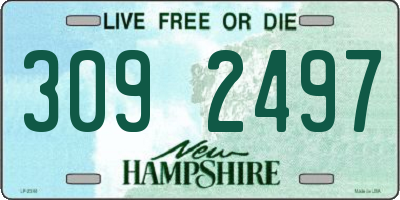 NH license plate 3092497