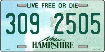 NH license plate 3092505