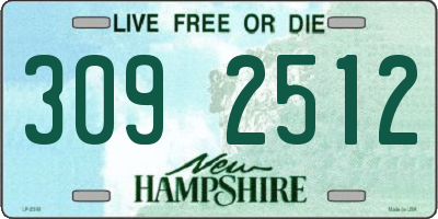 NH license plate 3092512
