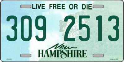 NH license plate 3092513