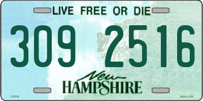 NH license plate 3092516