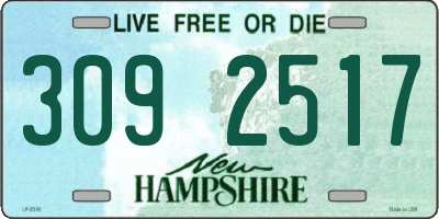 NH license plate 3092517