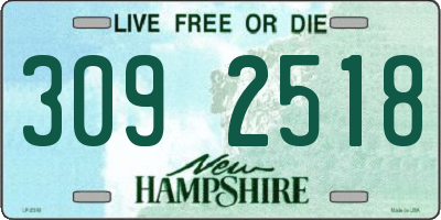 NH license plate 3092518