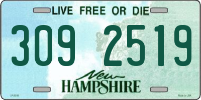 NH license plate 3092519