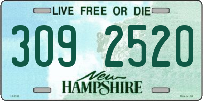 NH license plate 3092520