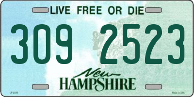 NH license plate 3092523