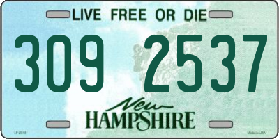 NH license plate 3092537