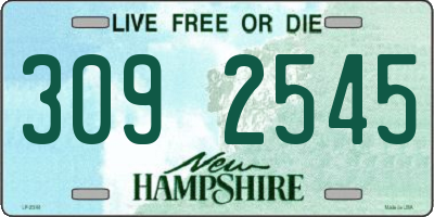 NH license plate 3092545