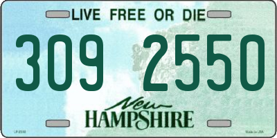 NH license plate 3092550