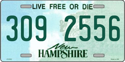 NH license plate 3092556