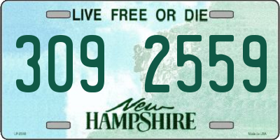 NH license plate 3092559