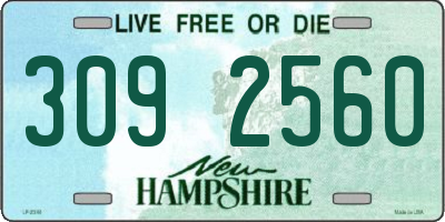 NH license plate 3092560