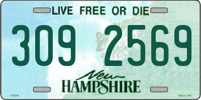 NH license plate 3092569