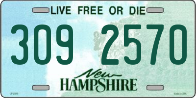 NH license plate 3092570