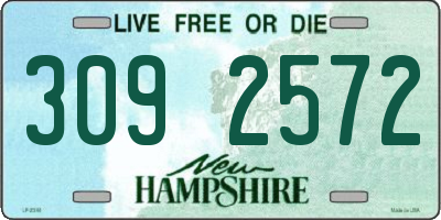 NH license plate 3092572