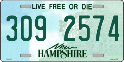 NH license plate 3092574