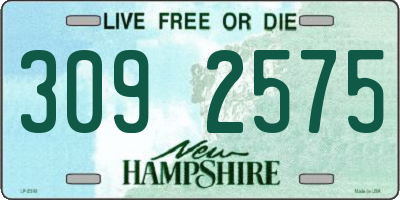NH license plate 3092575