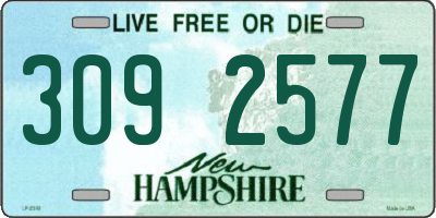 NH license plate 3092577