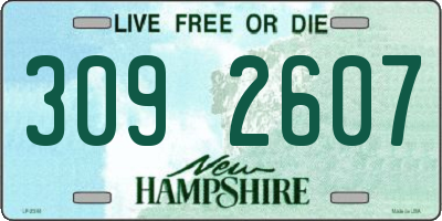 NH license plate 3092607