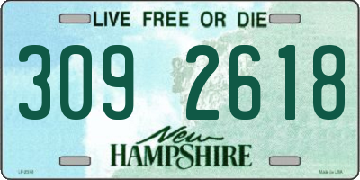 NH license plate 3092618