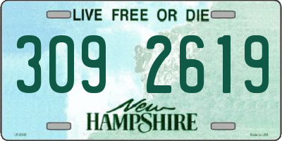 NH license plate 3092619