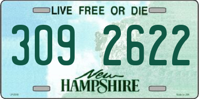 NH license plate 3092622