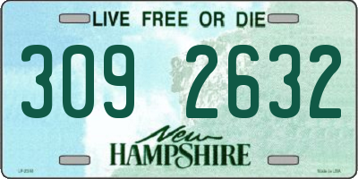 NH license plate 3092632
