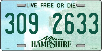 NH license plate 3092633