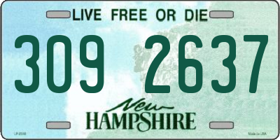 NH license plate 3092637