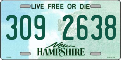 NH license plate 3092638
