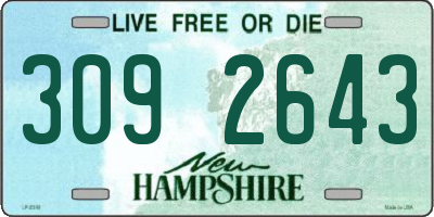 NH license plate 3092643