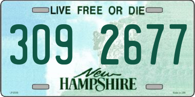 NH license plate 3092677