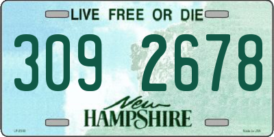 NH license plate 3092678