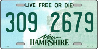 NH license plate 3092679