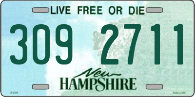 NH license plate 3092711