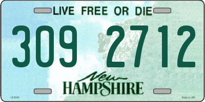 NH license plate 3092712