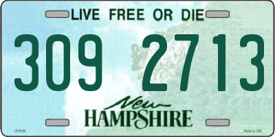 NH license plate 3092713