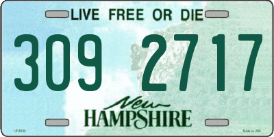 NH license plate 3092717