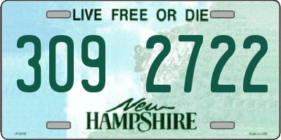 NH license plate 3092722