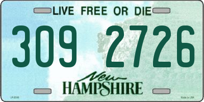 NH license plate 3092726