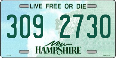 NH license plate 3092730