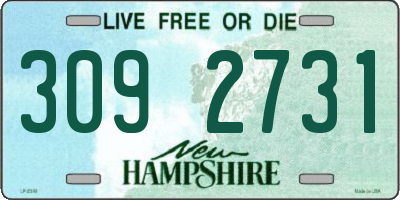 NH license plate 3092731