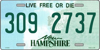 NH license plate 3092737