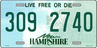 NH license plate 3092740