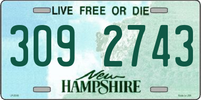 NH license plate 3092743