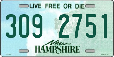 NH license plate 3092751
