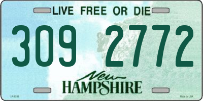 NH license plate 3092772